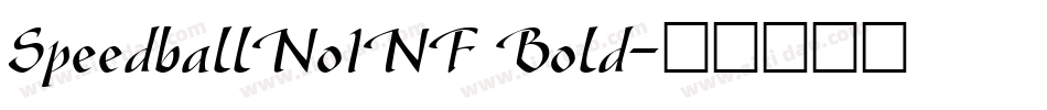 SpeedballNo1NF Bold字体转换